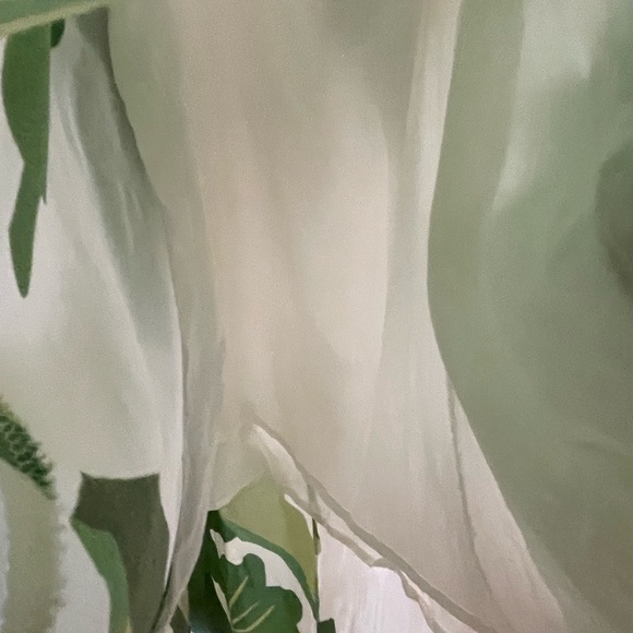 Farm Rio Tropical Print Midi Dress with Tie Shoulder Vacation Resort Bold - Picture 7 of 16